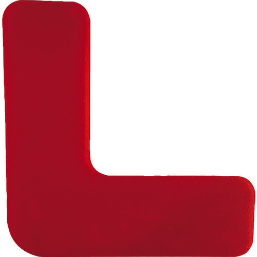 세이프란 고내구 5S 플로어 표시 스티커 L형 10장 세트 150×150mm 레드 10941 1조