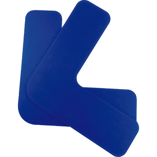 세이프란 고내구 5S 플로어 표시 스티커 L형 10장 세트 150×150mm 파랑 10942 1조