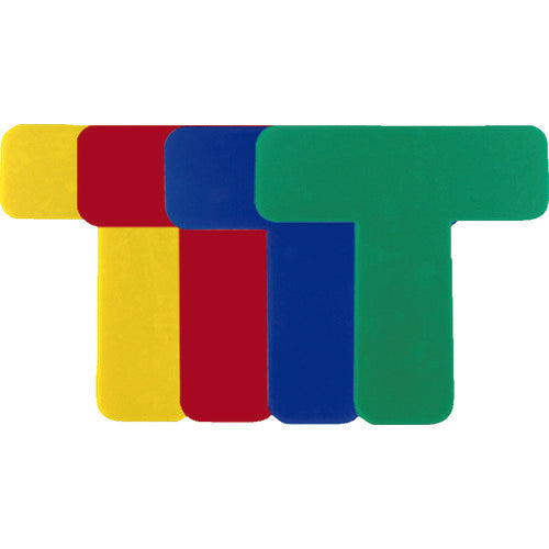 세이프란 고내구 5S 플로어 표시 스티커 T형 10장 세트 150x150mm 노랑 10944 1조