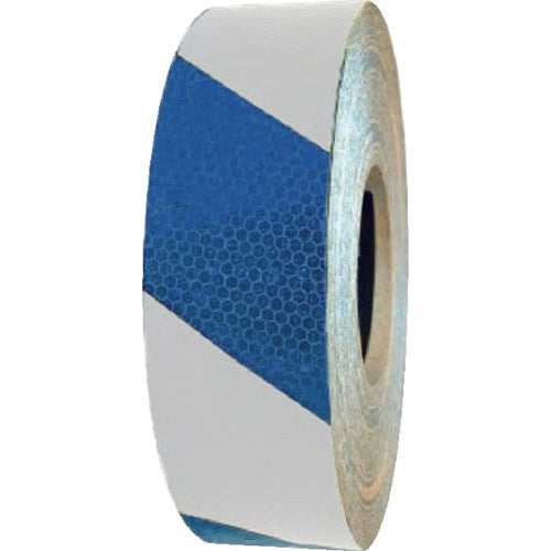 SAFERUN High Brightness Reflective Tape Blue and White Width 50mm x 50m 14358 1 roll