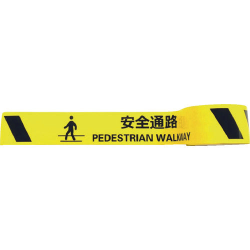 SAFERUN Abrasion Resistant Sign Tape 75mm x 22m PEDESTRIAN WALKWAY J0039 1 Roll