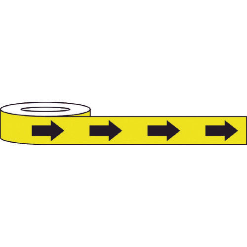 SAFERUN Abrasion Resistant Sign Tape 75mm x 22m Arrow Yellow Black 11991 1 Roll