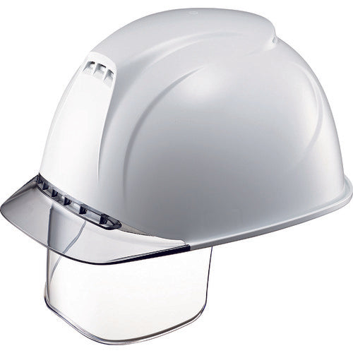 타니자와 에어라이트 탑재 헬멧(투명 바이저 타입·홈 부착·통기 구멍 부착·와이드 쉴드 부착) ST#1830VJ-SE(EPA) 투명 바이저:그레이/모체 색:백색