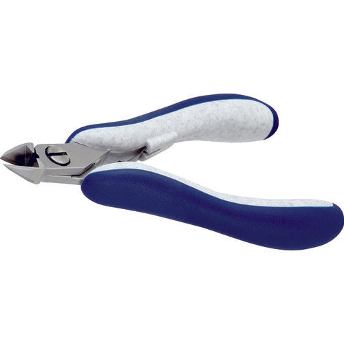 idealtek ESD precision nippers, tungsten oval, flush blade, 125mm, ES141TX-CR-BGO-IT, 1 piece