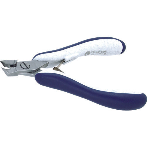 idealtek ESD precision nippers, tungsten tapered 50°, full flush blade, 121mm, ES248TX-CR-BGO-IT, 1 piece