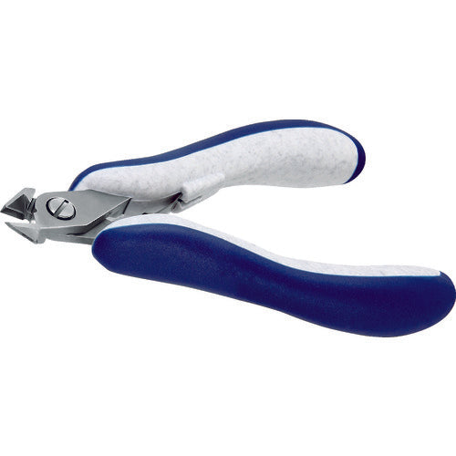 Idealtek ESD Precision Nippers, Tungsten Tapered, Large, Flush Blade, 118mm, ES351PTTX-CR-BGO-IT, 1 Piece