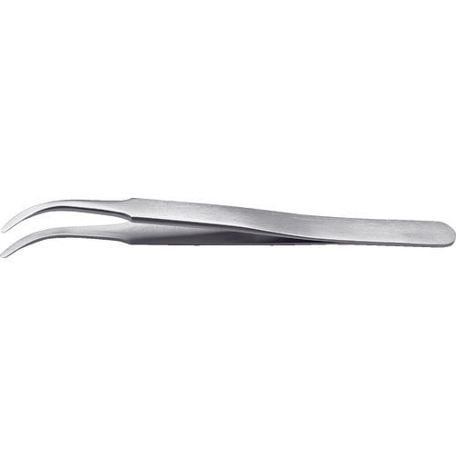Idealtek Acid-Resistant, Anti-Magnetic Stainless Steel Tweezers, 120mm, Curved Tip, 2AB-SA-0-IT, 1 Piece