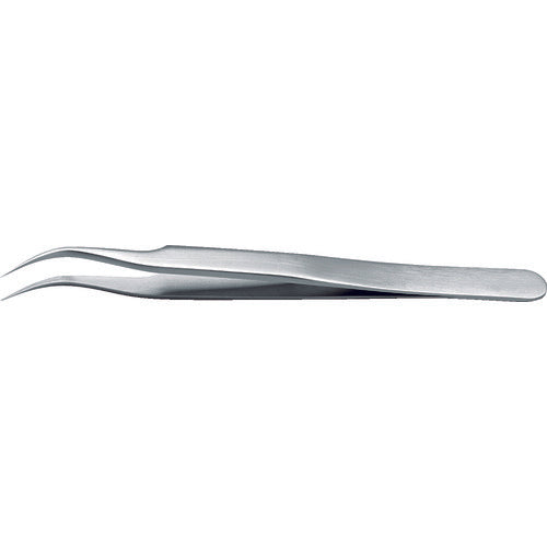 Idealtek Acid-Resistant, Anti-Magnetic Stainless Steel Tweezers, 120mm, Curved Tip, 7-SA-0-IT, 1 Piece