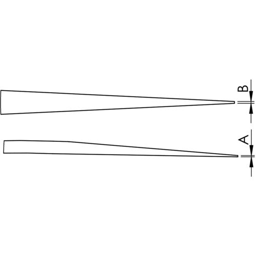 Idealtek Acid-Resistant, Anti-Magnetic Stainless Steel Tweezers, 140mm, Straight Tip Type, SS-SA-0-IT, 1 Piece