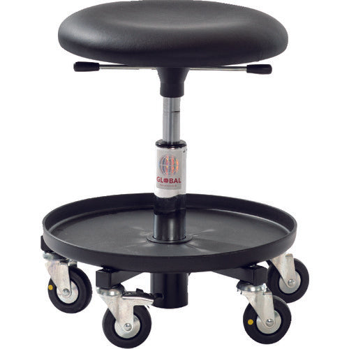 Ｇｌｏｂａｌ　ＥＳＤ対策　作業チェア　樹脂製ベース　座高３７〜５０ｃｍ　1031853000　1 脚