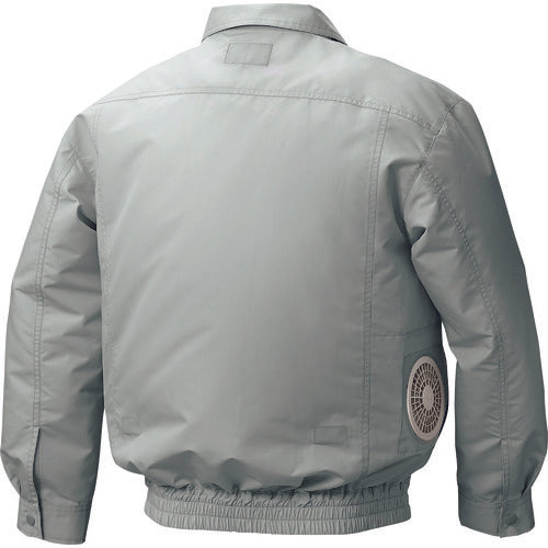 空調服　綿・ポリ混紡横ファン空調服［［Ｒ上］］ウェアのみモスグリーンＭ　KU92030-C07-S2　1 着