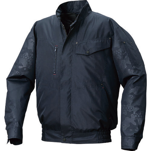 Air-conditioned clothing Polyester embossed print air-conditioned clothing [R-up] Clothing only Navy x Navy embossed L KU92000-C03-S3 1 piece