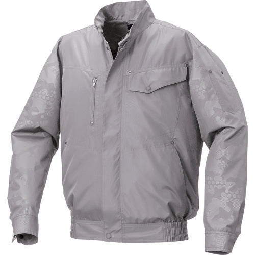Air-conditioned clothing Polyester embossed print air-conditioned clothing [R-up] Clothing only Gray x Gray embossed 3L KU92000-C06-S5 1 piece