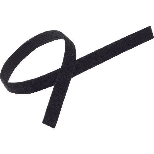 HEBOTEC Hook and Loop Band 10mm Width 25m Roll Black 11-KE10025FRT 1 Roll