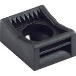 HEBOTEC Hook and Loop Band 10mm Width Base Fixing Tool Cable Diameter 4-20mm M4 Screw Fixing 10 Pieces 3011-002 1 Bag