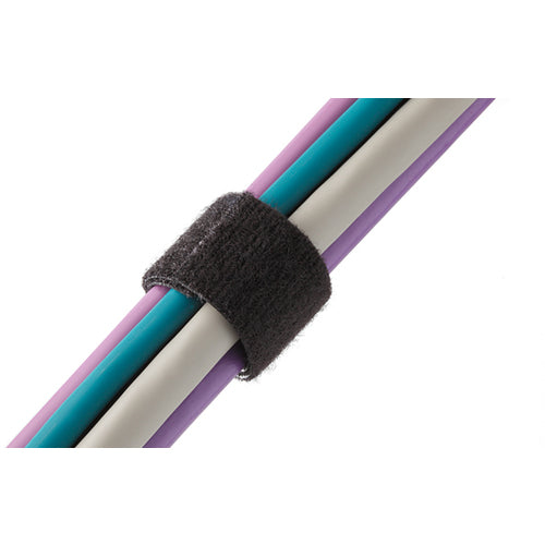 HEBOTEC Hook and Loop Band 10mm Width Base Fixing Tool Cable Diameter 4-20mm M4 Screw Fixing 10 Pieces 3011-002 1 Bag