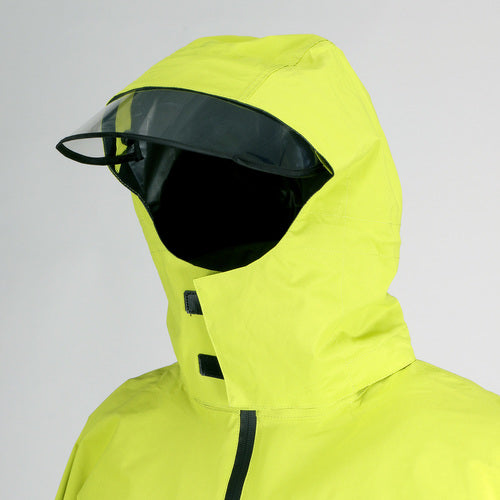 TRUSCO 【재고 한계】 후드가 도는 스트레치 레인 슈트 츠바 붙이 블랙 L NRSR-BK-L 1 착용