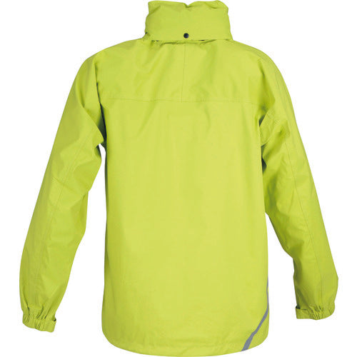 TRUSCO 【재고 한계】 후드가 도는 스트레치 레인 슈트 츠바츠키 라임 4 L NRSR-LM-4 L 1 착용