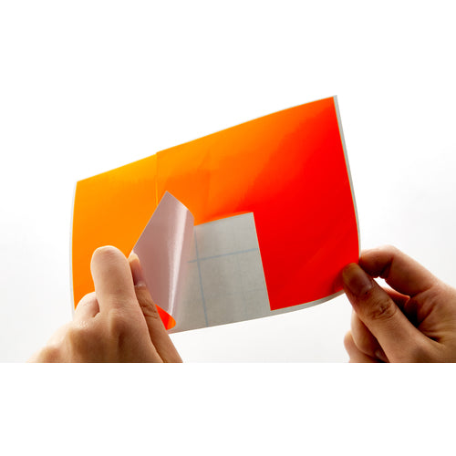 TRUSCO Fluorescent L-shaped stickers, green, 2 sheets per sheet, 50 x 100 x 100, FLL502-GN, 1 bag