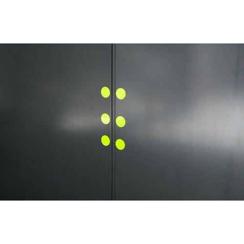 TRUSCO 형광 도트 씰 50Φ 오렌지 1시트 20개입 FRL5020-O 1봉