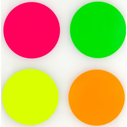 TRUSCO 형광 도트 씰 50Φ 오렌지 1시트 20개입 FRL5020-O 1봉