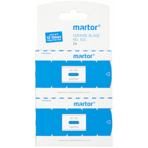 martor 2 replacement blades CERAMIC BLADE NO. 92C 1792 1 PK