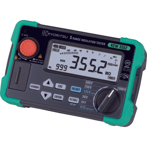 KYORITSU Digital Insulation Tester (6 ranges) KEW3552 1 unit