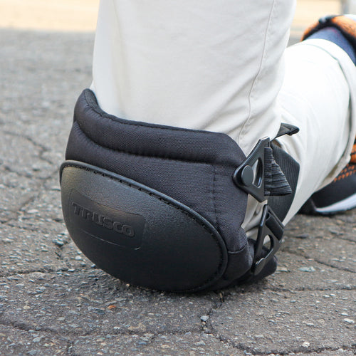 TRUSCCO 무릎 패드 버클 타입 양발 2개 세트 블랙 KPBT-BK 1조