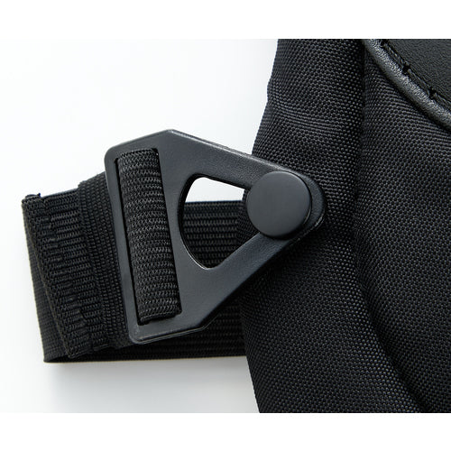 TRUSCCO 무릎 패드 버클 타입 양발 2개 세트 블랙 KPBT-BK 1조