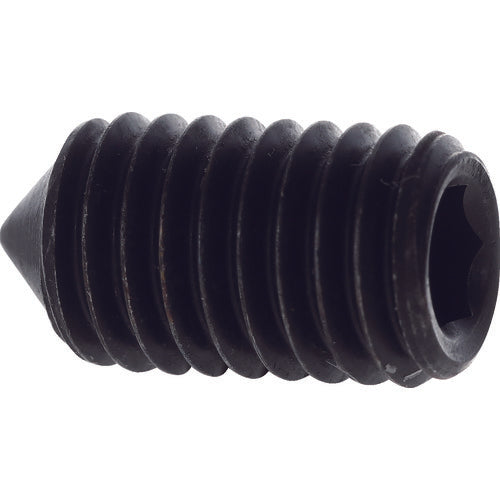 TRUSCO Hexagonal Socket Set Screw, Pointed Tip, Black Dye, M8 x 16, Pack of 23, B127-0816, 1 PK