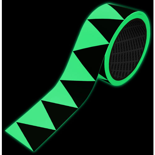 TRUSCO 고휘도 축광 들쭉날쭉한 라인 테이프 50x10m GZCLT-5010YB 1권