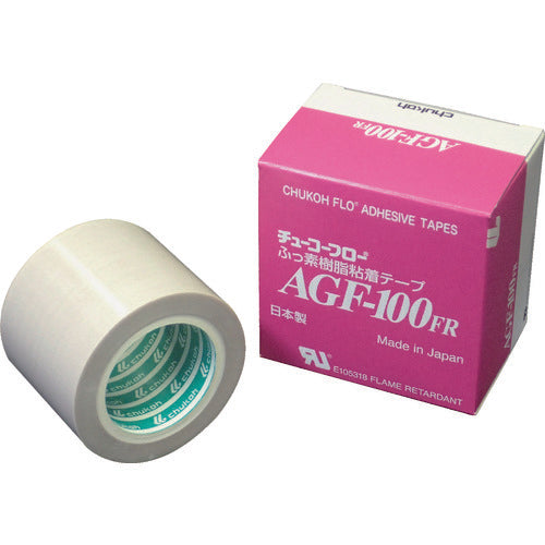 츄코 플로우 불소 수지(테플론 PTFE제) 유리 크로스 점착 테이프 AGF-100FR 0.30t×50w×5m AGF100FR30X50X5 1권