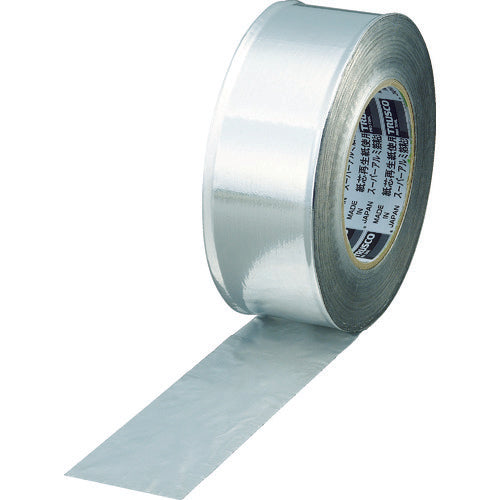 TRUSCO Super Aluminum Foil Strong Adhesive Tape Glossy Width 50mm x Length 20m TRATP50-1 1 Roll