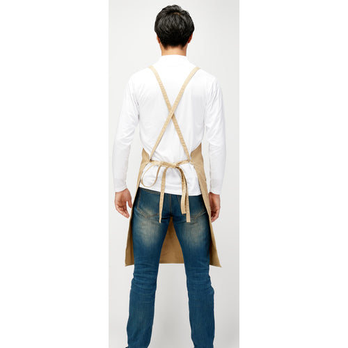 ＴＲＵＳＣＯ　【在庫限り】キャンバスエプロン　たすきタイプ　ベージュ　HEP-BE　1 枚