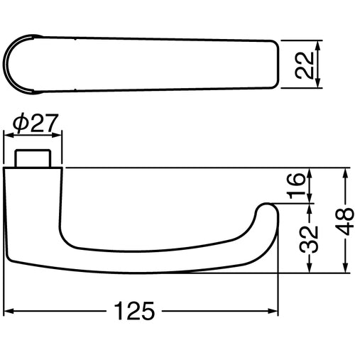 ＴＲＵＳＣＯ　レバーハンドル　チューブラ錠付　DH312-SV　1 個