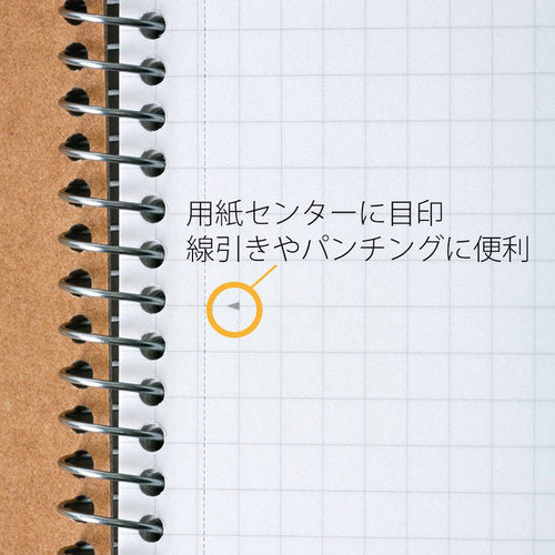 マルマン　Ｂ５　スパイラルノートベーシック　方眼罫８０枚　N246ES　1 冊