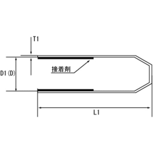 ＴＲＵＳＣＯ　２：１収縮キャップ　収縮前内径３５．０ｍｍ　１０個入　STB-35　1 袋