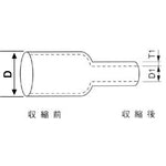 ＴＲＵＳＣＯ　耐熱１５０℃収縮チューブ　収縮前内径１．６ｍｍ　長さ１ｍ　１０本入り　黒　HR150-1.6BK　1 袋