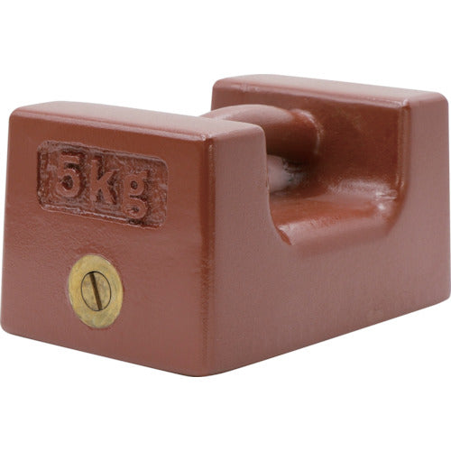 TRUSCO M2급 주철제 베개형 분동 5kg M2RW-5KG 1개