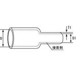 ＴＲＵＳＣＯ　熱収縮チューブ６：１　収縮前内径３３．０ｍｍ　長さ１ｍ　ST6-3355　1 本