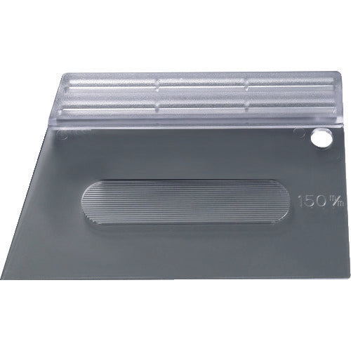 TRUSCO Squeegee, transparent polycarbonate, 150mm, PCSKJ-150, 1 piece