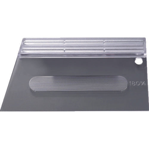TRUSCO Squeegee, transparent polycarbonate, 180mm, PCSKJ-180, 1 piece