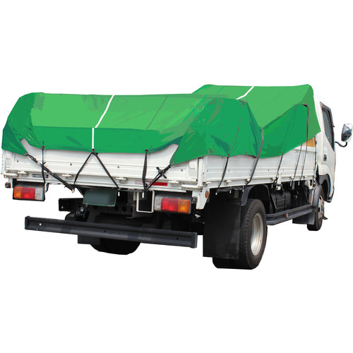 TRUSCO Multi-functional Truck Sheet, 2-ton Wide Torii Height, Width 4.5m x Length 6.8m, with Grommets, Center Line, and Fishing Belt Holes, TSK2W-T, 1 Sheet