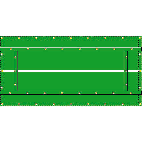 TRUSCO Multi-functional Truck Sheet, 2-ton Wide Torii Height, Width 4.5m x Length 6.8m, with Grommets, Center Line, and Fishing Belt Holes, TSK2W-T, 1 Sheet