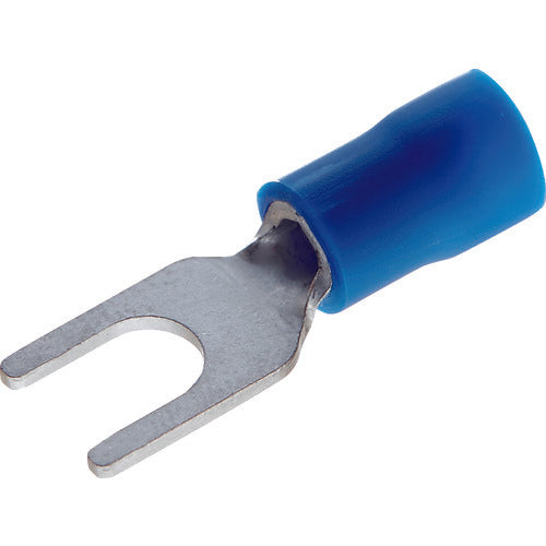 TRUSCO Insulated Crimp Terminal, Expanded Tube Type, Y-Shaped, 100 Pieces, TBVF2-5-B, 1 Box