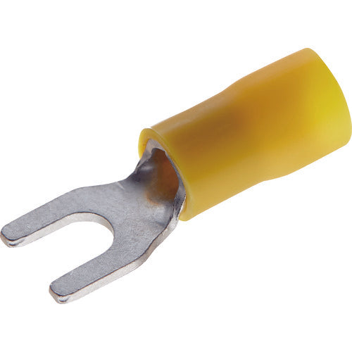 TRUSCO Insulated Crimp Terminal, Expanded Tube Type, Y-Shaped, 100 Pieces, TBVF5.5-6-Y, 1 Box