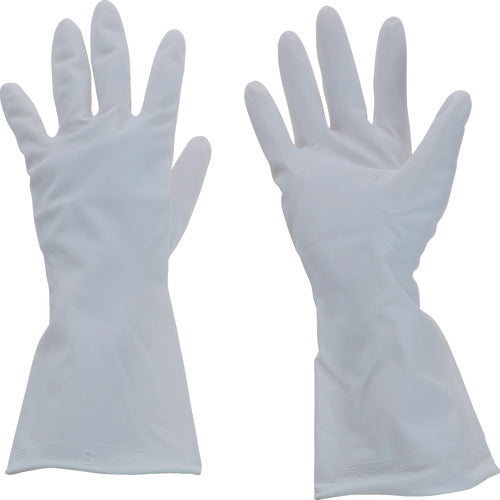 TRUSCO [Sold out and discontinued] Thin PVC gloves, white, S, PVCTG025-S, 1 pair