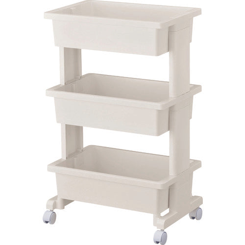 TRUSCCO 조립식 수지 왜건 3단 화이트 PWG3-W 1대