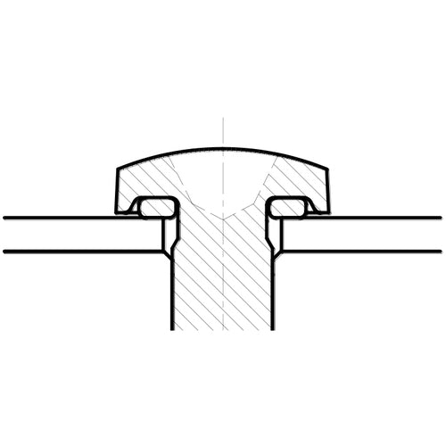 TRUSCO Seal Up [R] Screw Truss Type SUSXM7 Full Thread M3X6 with Nitrile Rubber Gasket 5 Pieces (Stainless Steel Waterproof Screw) SUSC-0306NBR-5 1 Bag