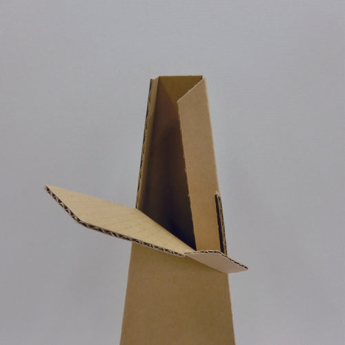 TRUSCO Cardboard Safety Cone Width 250mm x Height 693mm Thickness 3mm DCC 1 piece